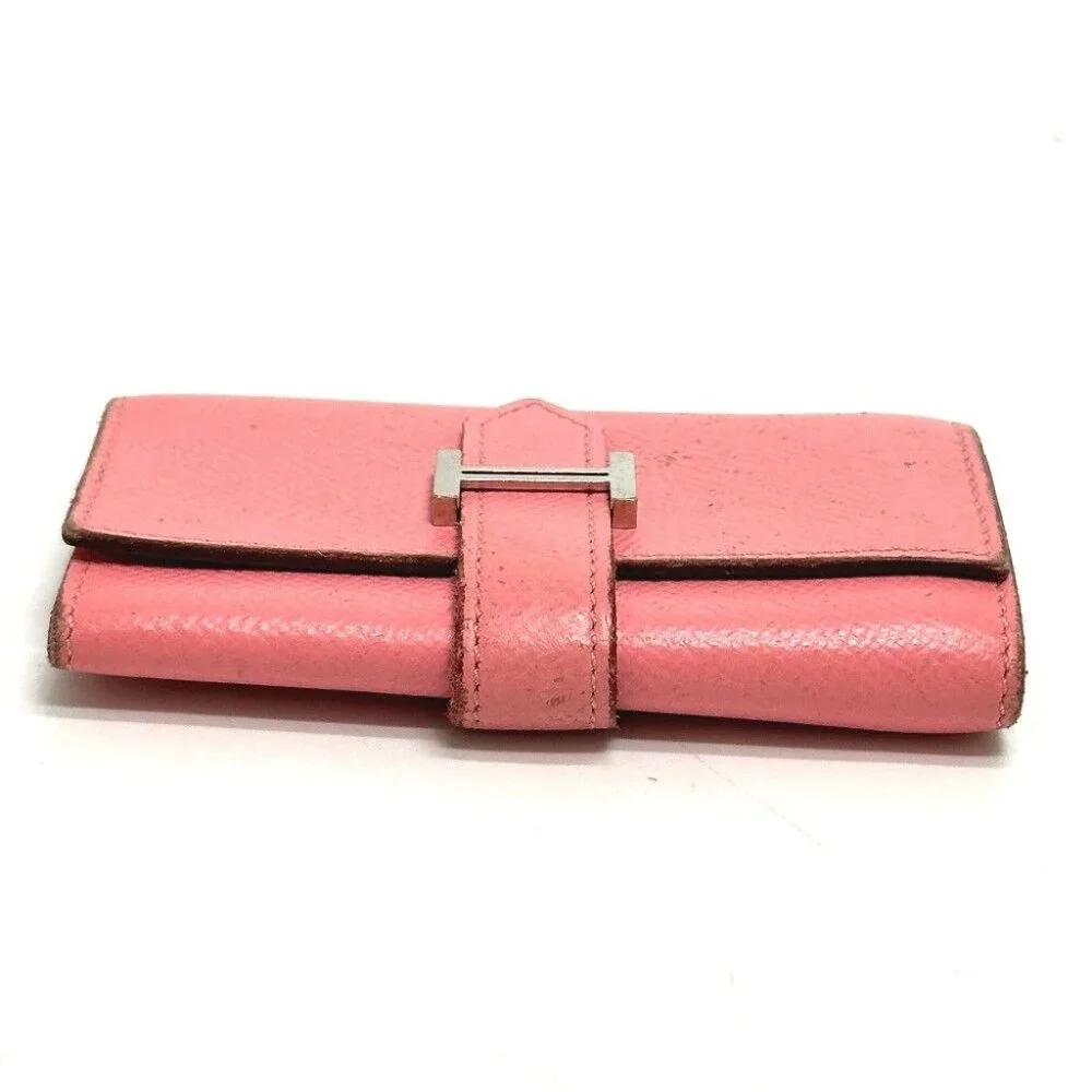 HERMES HHardware Bearn 4-Ring Key Case Epsom pink - Picture 5 of 10